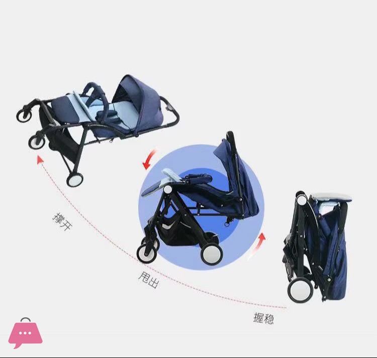 lightweight-foldable-baby-stroller-with-trolley-pocket-stroller---t408