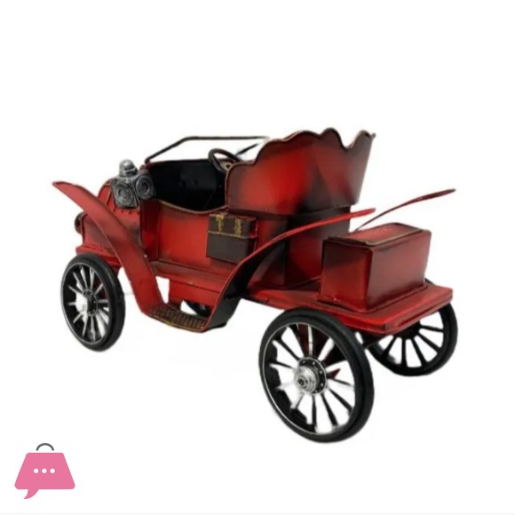 Luxury Home Table Decor Vintage Blue Metal Car