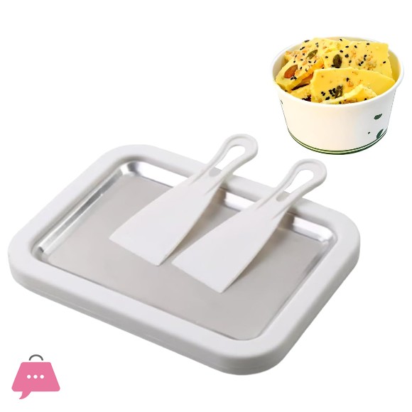 Manual Non-Electric Rolled Ice Cream Maker Pan