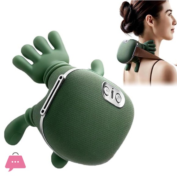 Neck Massager, Electric Neck and Back Massager with Heat, Simulated Human Hand Design