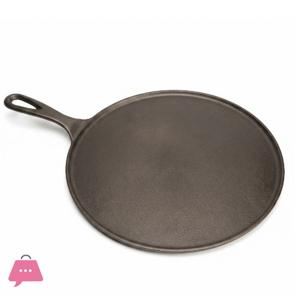 Pre-Seasoned Cast Iron Tawa - 12Inch