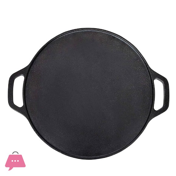 Pre-Seasoned Cast Iron Tawa - 15 Inch