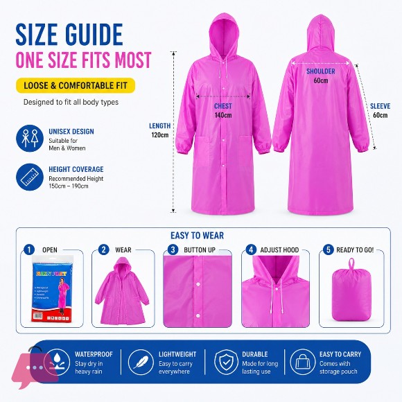 Raincoat Vinyl Material Uni 70 x 145 cm