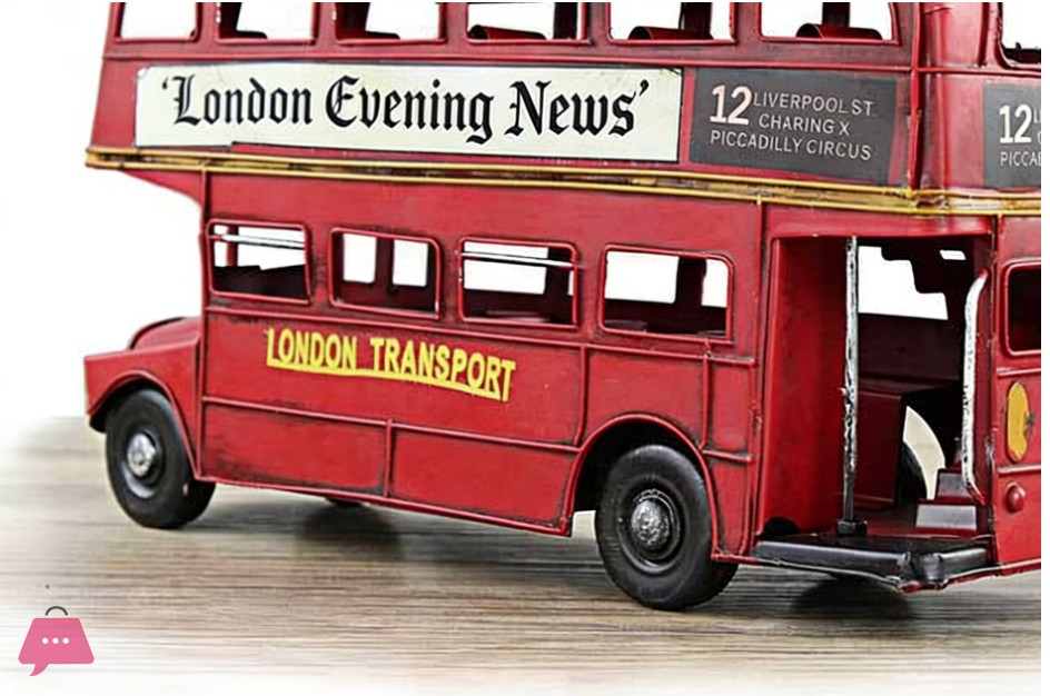 red-london-bus-model-vintage-iron-car-for-home-decor-and-gift-use