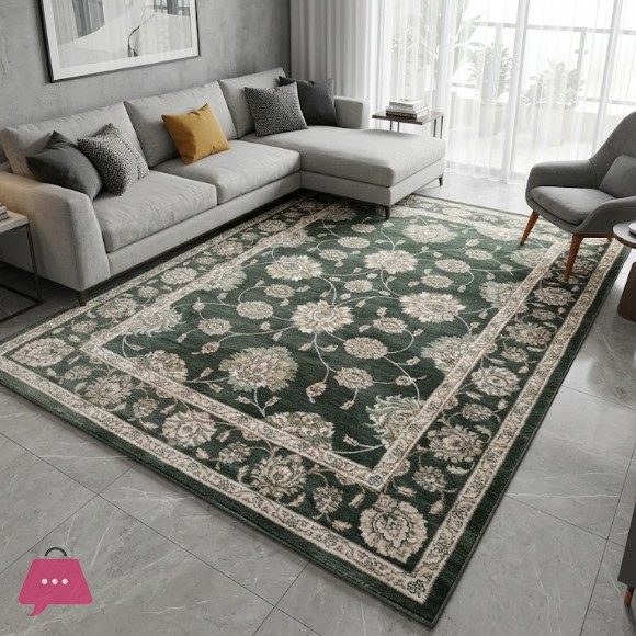 Vintage Distressed Oriental Area Rug 5x8 Feet