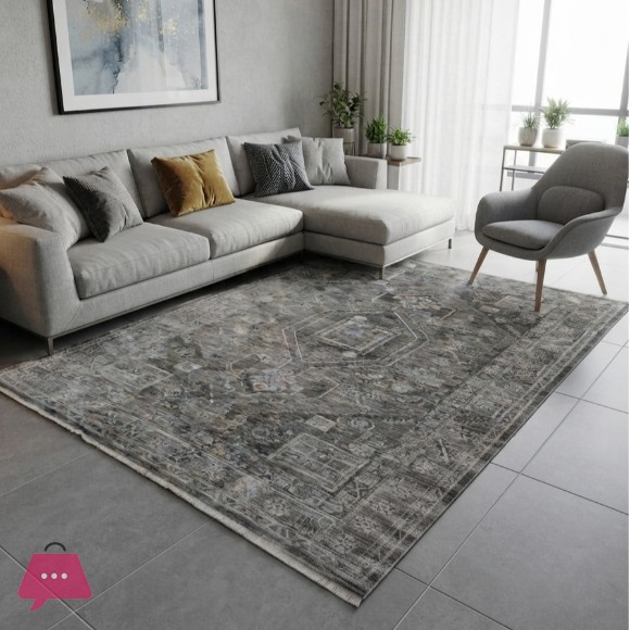 Vintage Distressed Oriental Area Rug 5x8 Feet