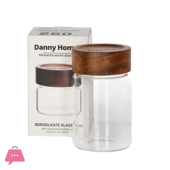 Danny Home Borosilicate Sealed Glass Jar 260ml