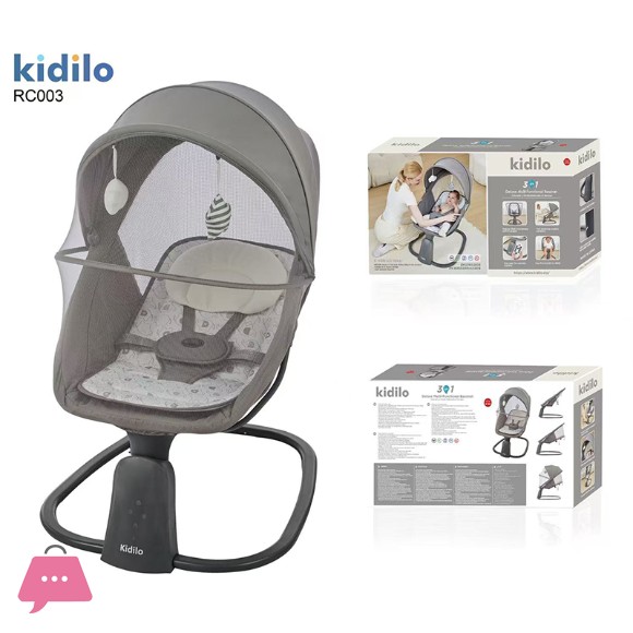 Kidilo Electric Baby Swing Rocking Chair Bouncer Baby Cradle Sleeping Swing - RC003