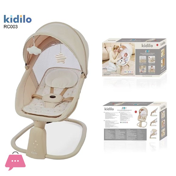 Kidilo Electric Baby Swing Rocking Chair Bouncer Baby Cradle Sleeping Swing - RC003