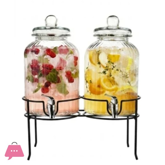 Danny Home Glass Dispenser Beverage Dispenser 5Liter