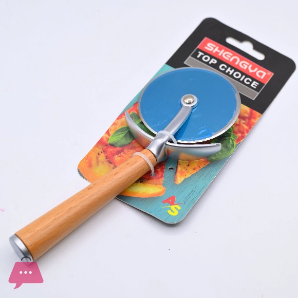 SHENGYA Premium Pizza Cutter Wood Handle