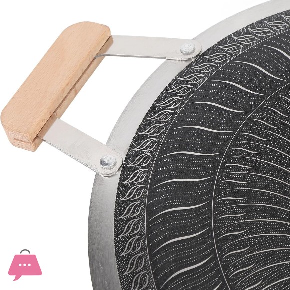 Honeycomb Tawa Laser Coated Double Handle Tawa