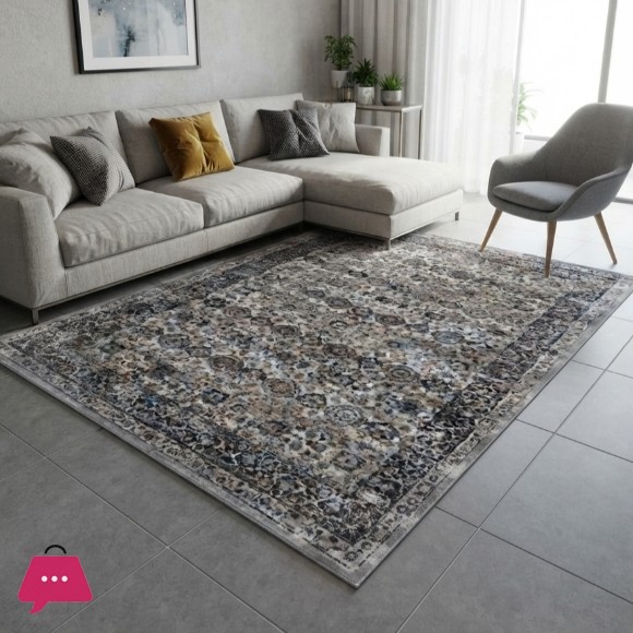 Vintage Distressed Oriental Area Rug 5x8 Feet