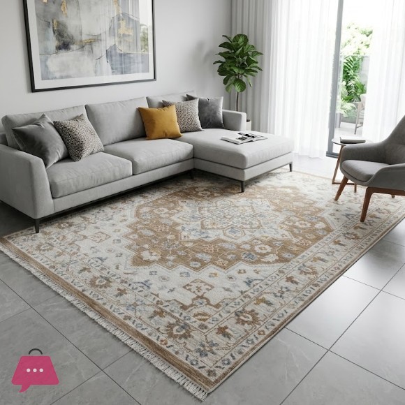 Vintage Distressed Oriental Area Rug 5x8 Feet