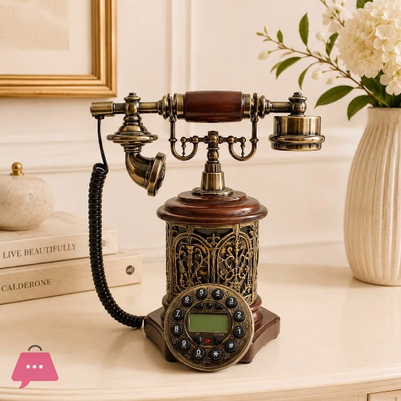 Vintage Telephone Antique Phone Retro Style European Antique Home Desk Decor