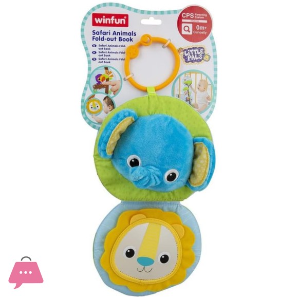 WinFun Fold Out Book Safari Animal Toy - 0247-01