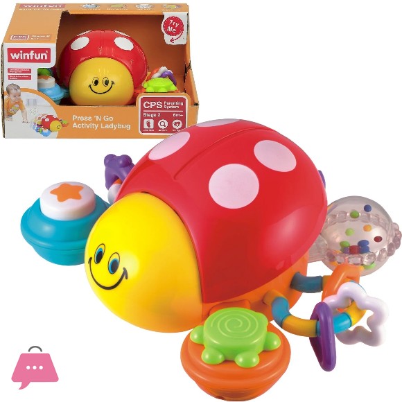 WinFun Press N Go Activity Ladybug - 0720-01