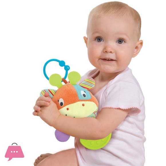 Winfun Round Patch the Giraffe Teether Rattle - 000107