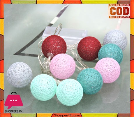String Lights Balls 10 Pcs 1.5inch