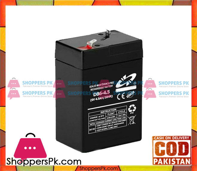 Rechargeable Battery 6V 4.5 AH