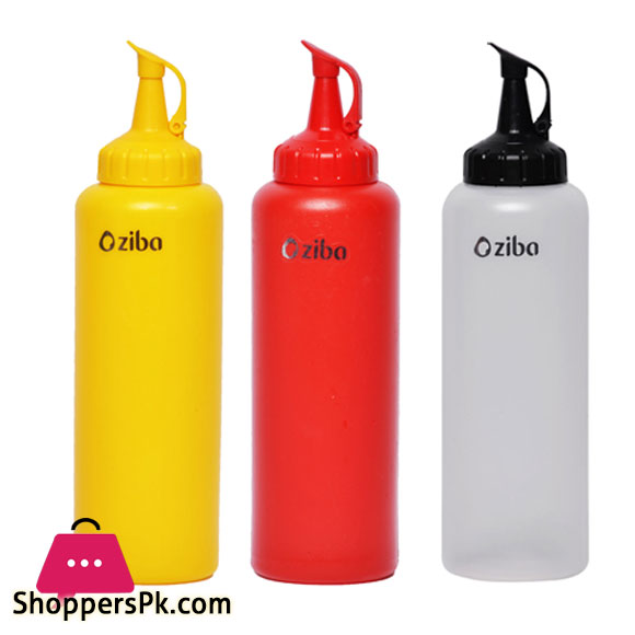 Ziba Sazan Super Squeeze Ketchup Condiment &amp; Sauce Bottles - 350ML Iran Made