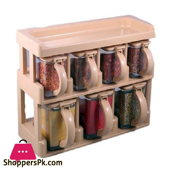 Master Chef Spice Rack Containers - 7 - Jar Set