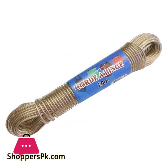 20m Steel Rope for Hanging Clothes Covered with PVC