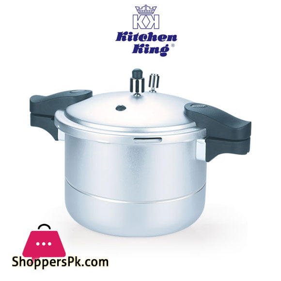 Kitchen King Blaze Pressure Cooker with Steamer – 11 Liters