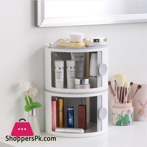 Makeup Organizer for Cosmetic Plastic Multi functional Bathroom Tissue Box Office Household Punch free Waterproof Storage Box