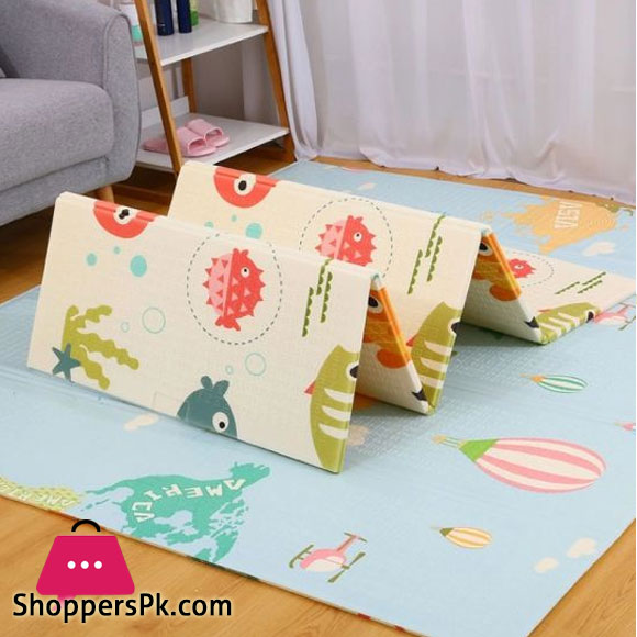 Baby Care Play Mat Crawl Mat XPE Waterproof Folding Mat (5 Feet x 6 Feet )