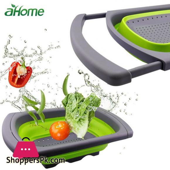 Kitchen Retractable Vegetable Fruit Washing Drain Basket Over Sink Drain Rack Colander Strainer Drying Rack Kitchen Storage Tool