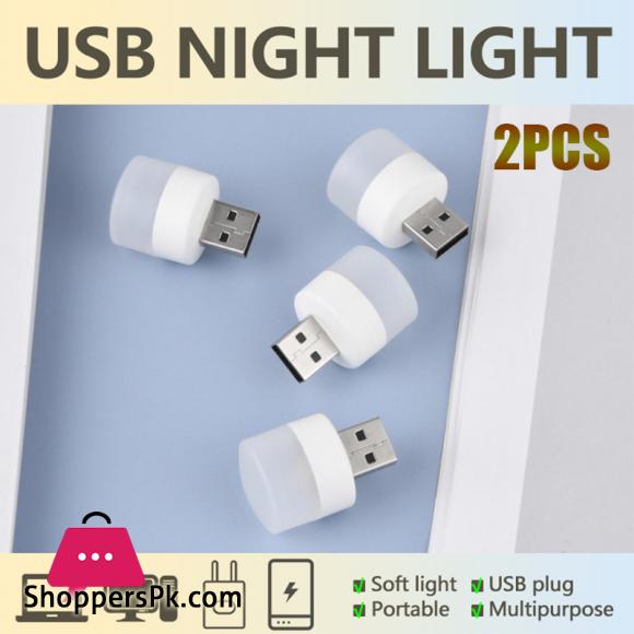 Portable Mini USB Night Light LED Lamp Small Round Lamp Computer Mobile Power Light Night Light Desk Light Reading Light
