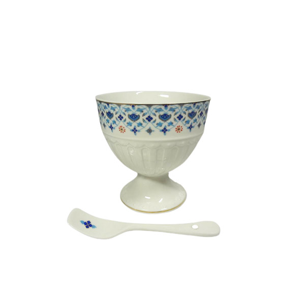 ANGELA Ceramic Ice Cream Set With Spoon Set of 6 - MG111