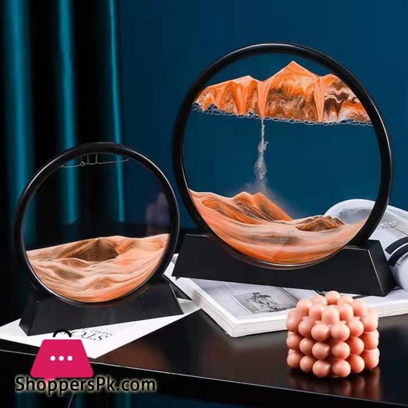 Creative  3D Moving Sand Art Painting Glass Sandscape in Motion Hourglass Moving Sand Frame Display Gift Home Decor