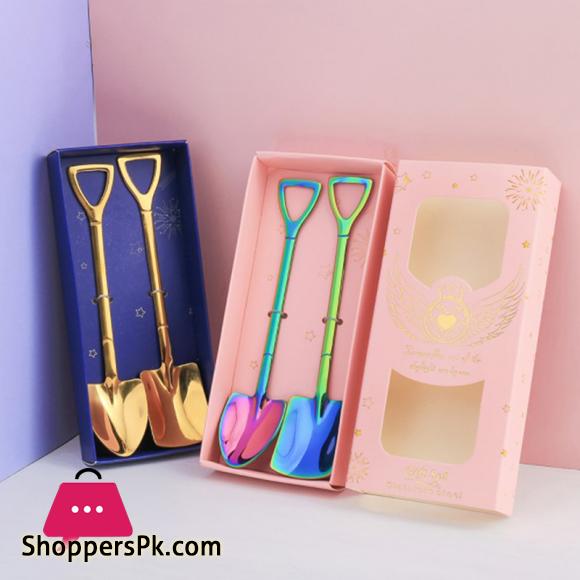 Stainless Steel Shovel Spoon For Coffee Tea Dessert Spoon Kitchen  Accessories