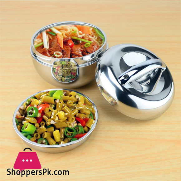 Double Wall Stainless Steel apple Lunch Box picnic box with handle Thermos Food Container 1000ml Tableware Dinnerware set