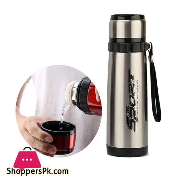 Sports Stainless Steel Water Bottle 600-ML