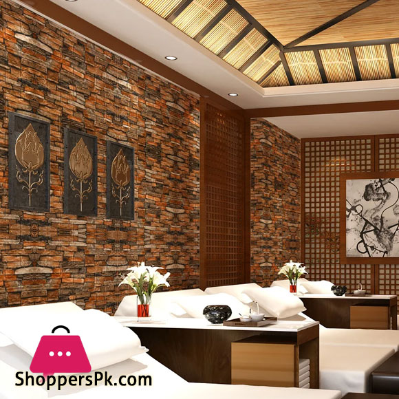Pvc 3D Foam Brick Wall Panel 77 x 70 CM 1 - Pcs
