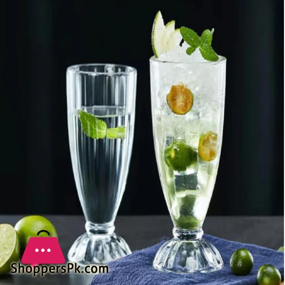 Deli Milkshake Cup Milk Tea Cup Beverage Cup Ice Cream Cup Glass - 6 pcs
