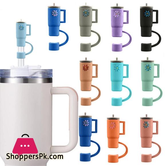  Straw Cover Silicone Straw Topper Tumbler