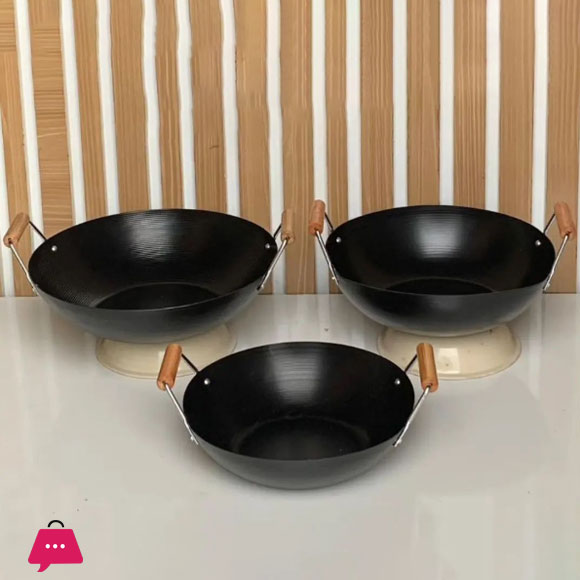 Chiness Wok Non Stick Double Handle 28-CM