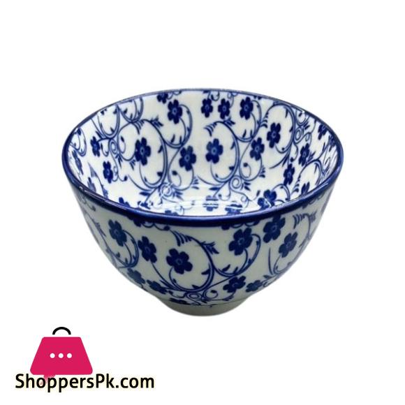 Danny Home Floral Design Ceramic Bowl 4.5 Inch