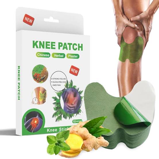 Chinese Herbal Knee Pain Relief Patch – Natural Plaster for Joint, Arthritis, Muscle &amp; Knee Pain (10 Pcs Pack)
