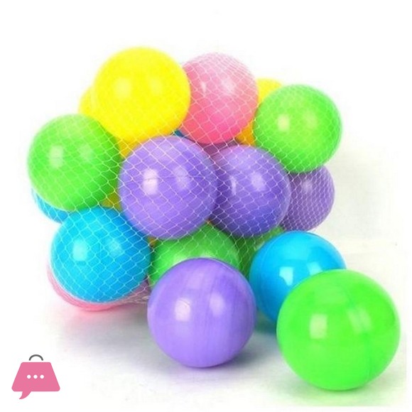 Soft Plastic Balls for Kids - 25 Pcs - Multicolor